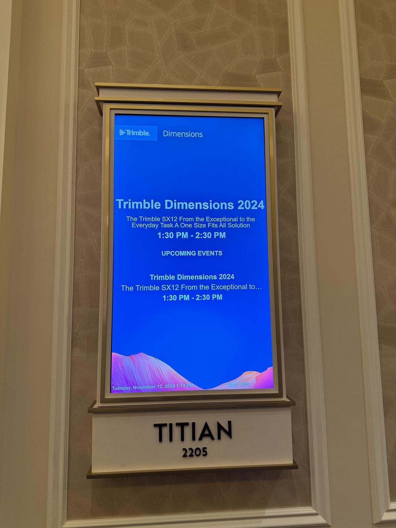 ALIDADES - Conférence à Las Vegas - Technologie SX Trimble Inc. - Cabinet Expert Géomètre ALIDADES - Conférence à Las Vegas - Technologie SX Trimble Inc. - Cabinet Expert Géomètre