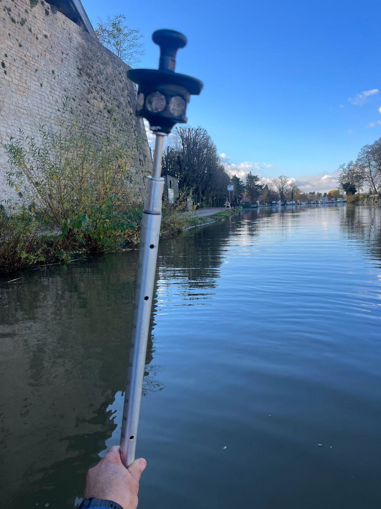 Relevés de profils à Metz plan d'eau Relevés de profils à Metz plan d'eau
